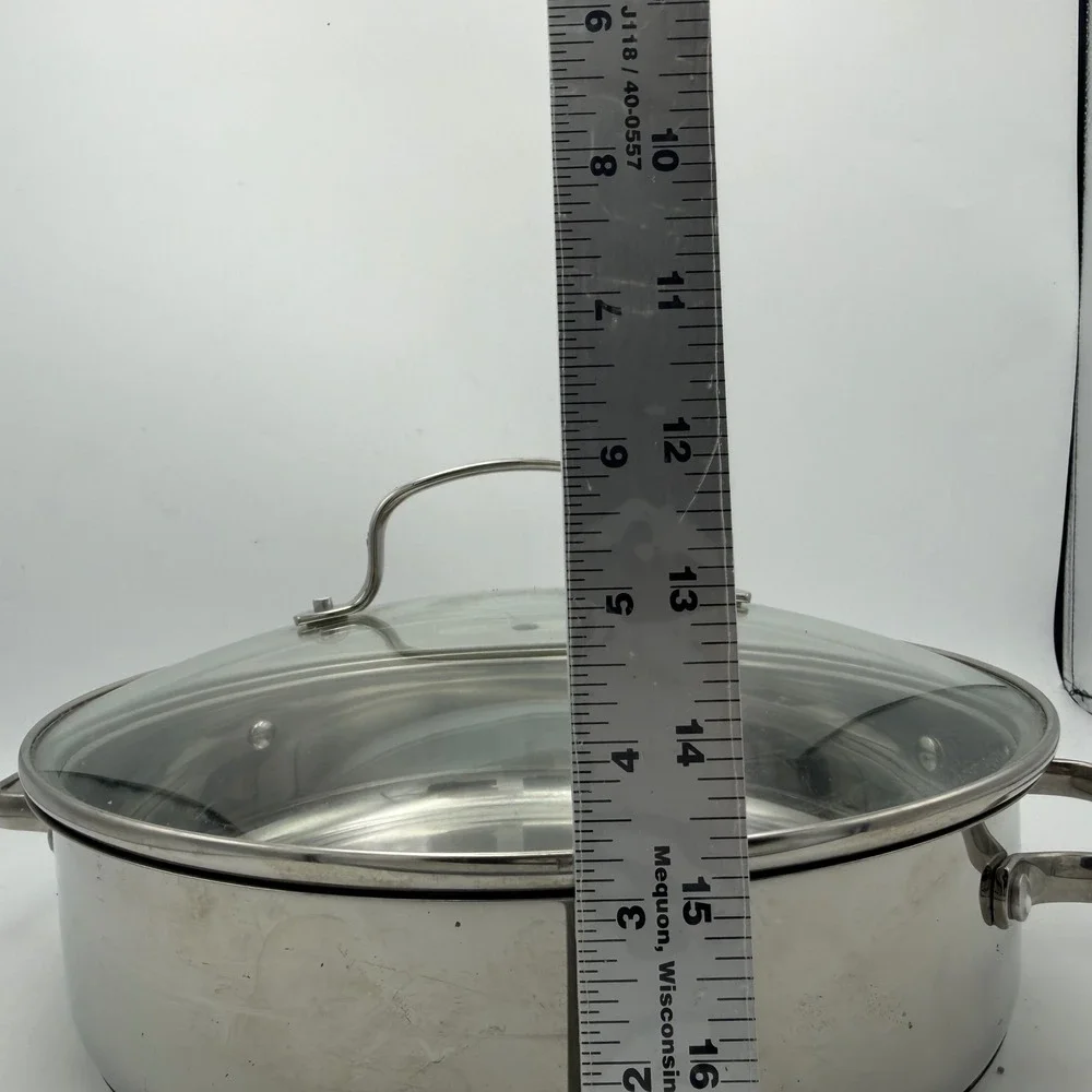 NuWave Precision Induction 3.5QT Stainless Steel Multi-Purpose Pot w/ Glass‎ Lid